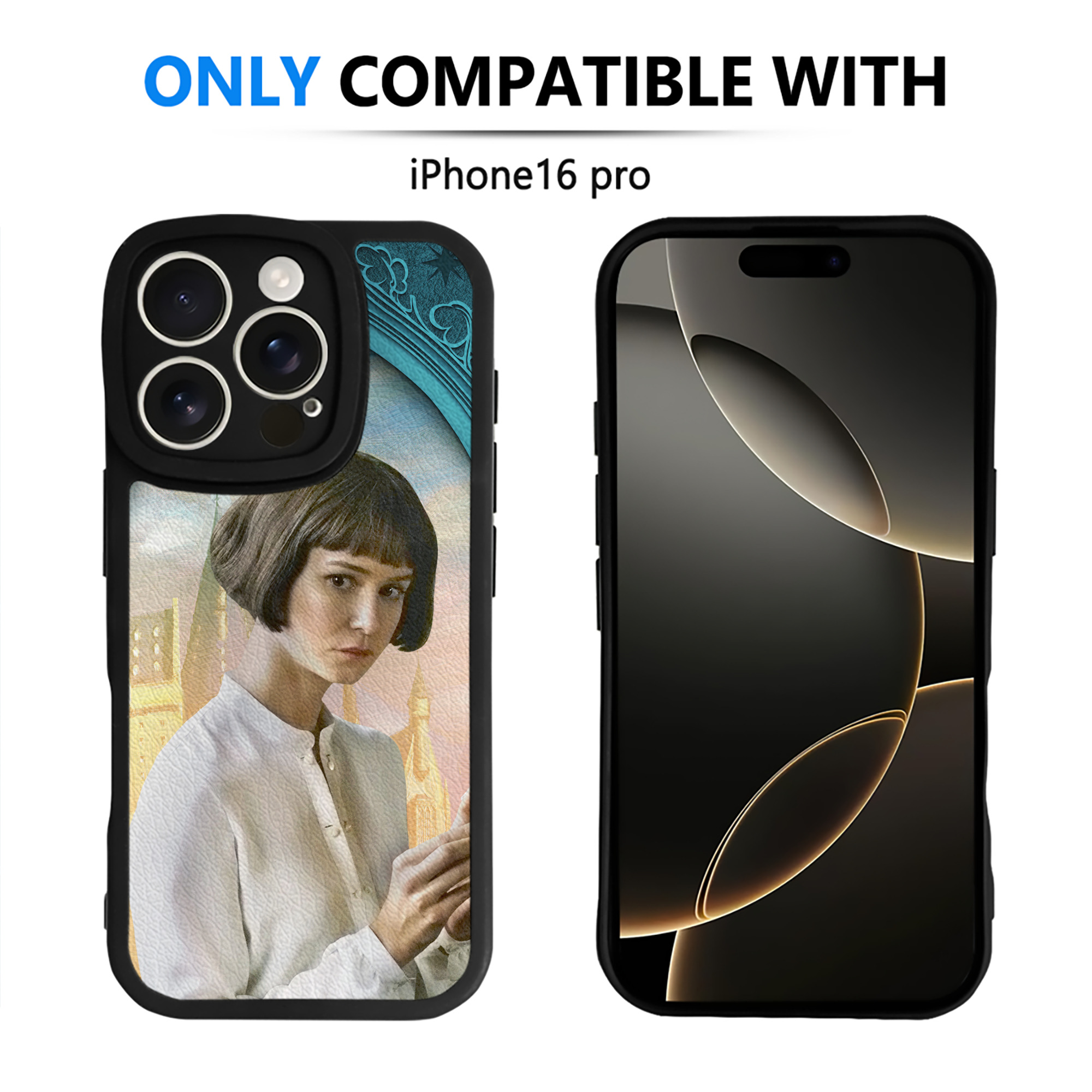 （画像用） Harry Potter ハリー・ポッターシリーズ 【iPhone 16シリーズ対応】シリコンスマホケース（レザー調） 材質：シリコン